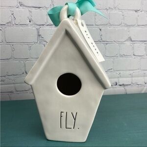 NWT Rae dunn fly birdhouse slanted roof